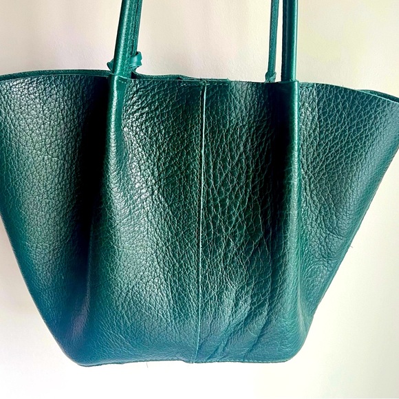 Portland Leather Handbags - 🌲Forest Green Large Devan Bucket Bag - Portland Leather